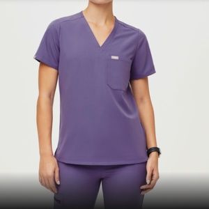 Catarina One-Pocket Scrub Top, Amethyst (sold out color!), Small